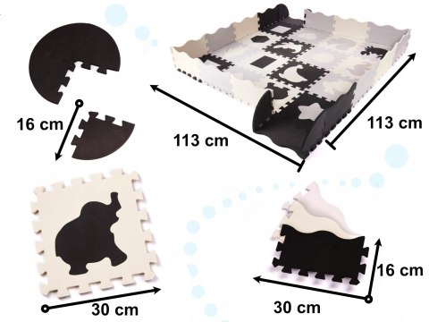 PUZZLE PIANKOWE MATA EDUKACYJNA KOJEC XXL 36 el. PUZZLE PIANKOWE MATA EDUKACYJNA KOJEC XXL 36 el.