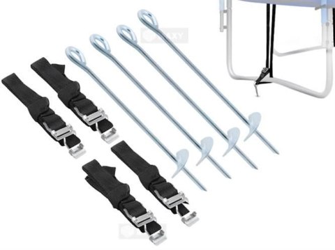 Kotwy mocujące do trampoliny - zestaw 4szt. Kotwy mocujące do trampoliny - zestaw 4szt.