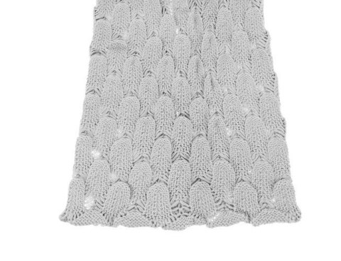 Koc ogon syrenki - szary KO11380