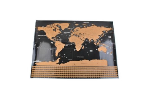 Mapa świata - zdrapka z flagami + akcesoria Mapa świata - zdrapka z flagami + akcesoria