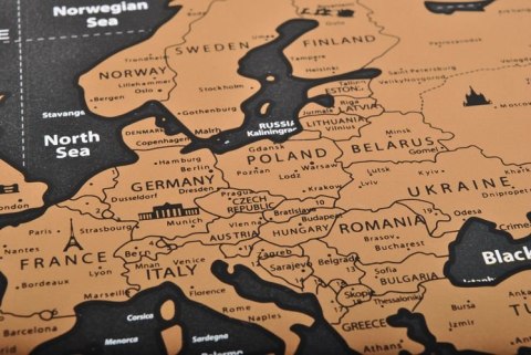 Mapa świata - zdrapka z flagami + akcesoria Mapa świata - zdrapka z flagami + akcesoria