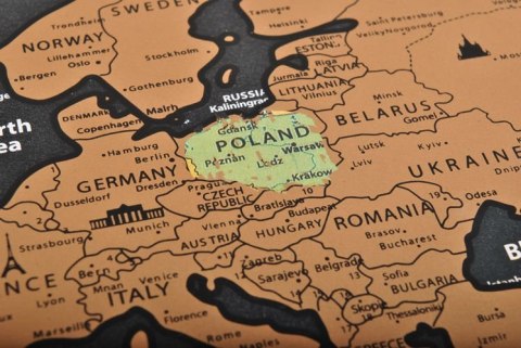 Mapa świata - zdrapka z flagami + akcesoria Mapa świata - zdrapka z flagami + akcesoria