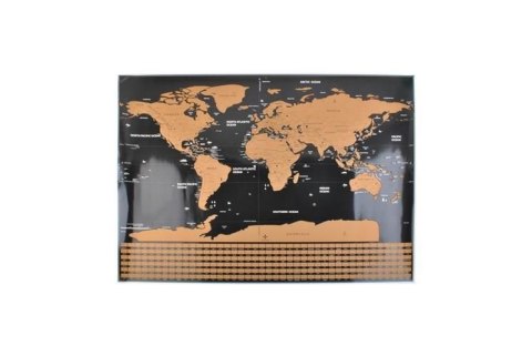 Mapa świata - zdrapka z flagami Mapa świata - zdrapka z flagami