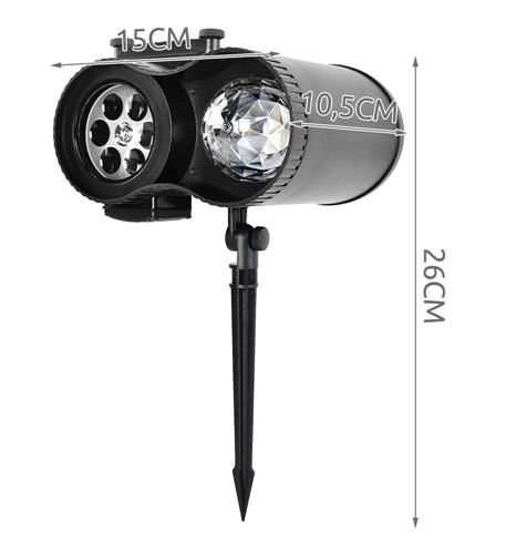 Projektor LED na dom świąteczny fale + 12 slajdów Projektor LED na dom świąteczny fale + 12 slajdów