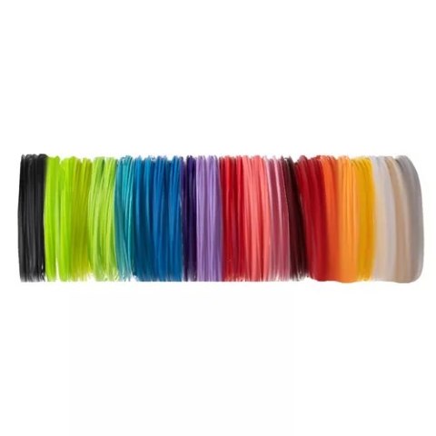 Filamenty PLA 3D- 20szt. x 5m 19872 Filamenty PLA 3D- 20szt. x 5m 19872