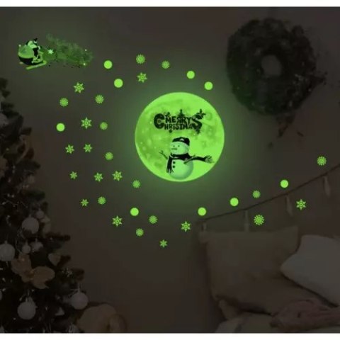 Naklejki świąteczne na okno- fluorescencyjne 20356 Naklejki świąteczne na okno- fluorescencyjne 20356