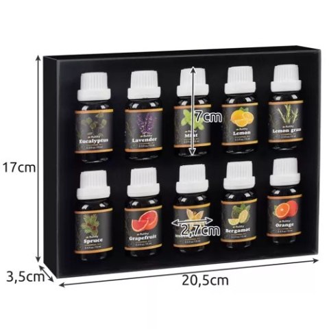 Olejek eteryczny- zestaw 10szt. 15ml Ruhhy 21938 Olejek eteryczny- zestaw 10szt. 15ml Ruhhy 21938