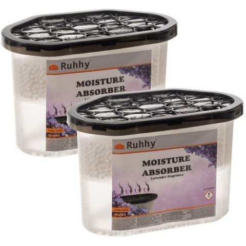 Pochłaniacz wilgoci lawendowy- 2x500ml Ruhhy 22137 Pochłaniacz wilgoci lawendowy- 2x500ml Ruhhy 22137