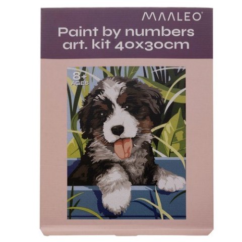 Malowanie po numerach 40x30cm- pies Maaleo 22780 Malowanie po numerach 40x30cm- pies Maaleo 22780