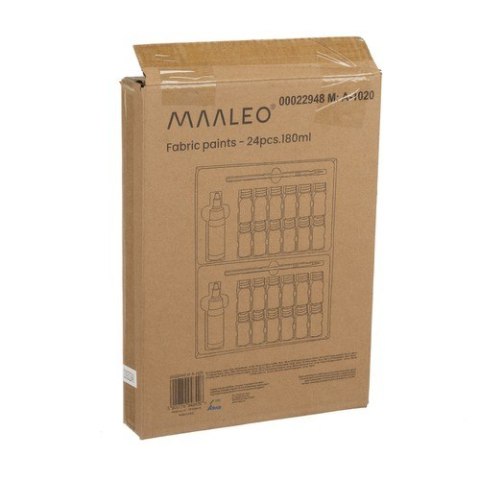 Farby do tkanin- 24szt. 180ml Maaleo 22948 Farby do tkanin- 24szt. 180ml Maaleo 22948