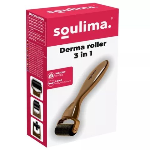 Derma roller 3w1 0,25/0,5/1,5mm Soulima 22846 Derma roller 3w1 0,25/0,5/1,5mm Soulima 22846