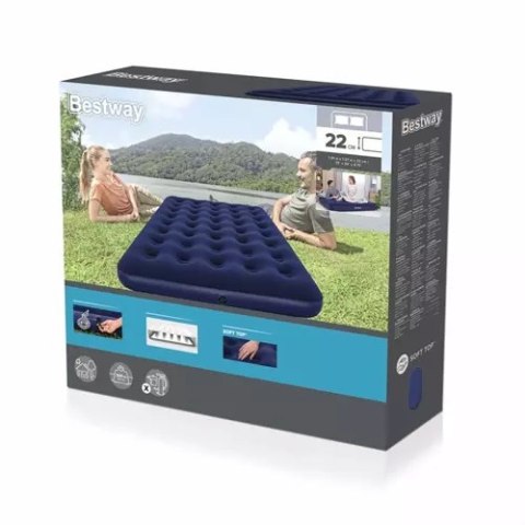 Materac dwuosobowy 191 x 137 x 22 cm BESTWAY 67002 Materac dwuosobowy 191 x 137 x 22 cm BESTWAY 67002