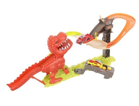 Tor wyrzutnia dinozaur + 2 autka Tor wyrzutnia dinozaur + 2 autka