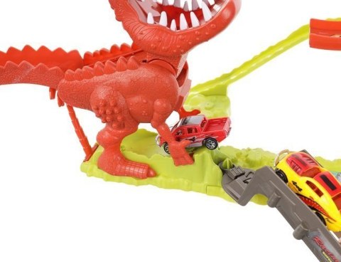 Tor wyrzutnia dinozaur + 2 autka Tor wyrzutnia dinozaur + 2 autka