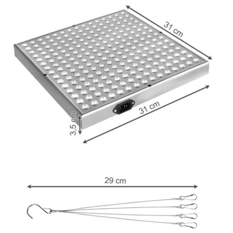 Lampa/ panel 225 LED do wzrostu uprawy rośl. 23525 Lampa/ panel 225 LED do wzrostu uprawy rośl. 23525