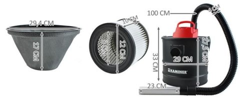 Odkurzacz do popiołu ODK009-18L Odkurzacz do popiołu ODK009-18L