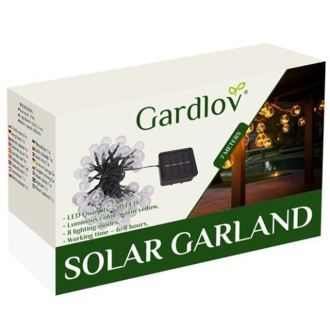 Girlanda solarna 7m IP65 Gardlov 24008 Girlanda solarna 7m IP65 Gardlov 24008