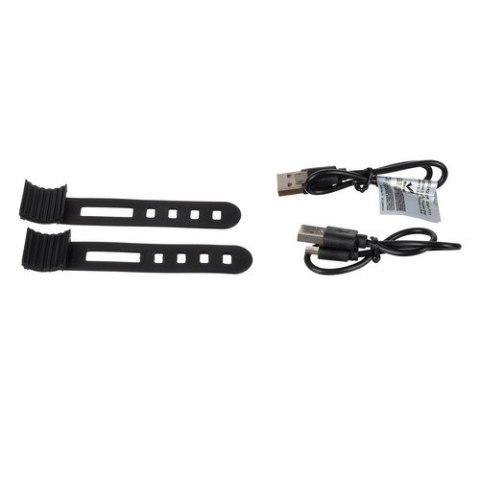 Lampa rowerowa + tylne światło Trizand 24003 Lampa rowerowa + tylne światło Trizand 24003