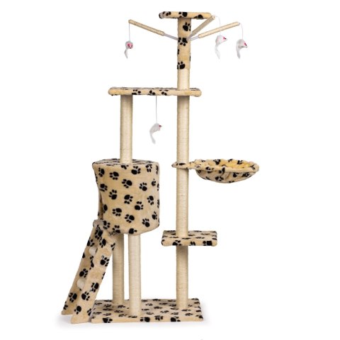 DRAPAK DLA KOTA DOMEK DRZEWO LEGOWISKO 138CM XL ODCISKI ŁAPEK DRAPAK DLA KOTA DOMEK DRZEWO LEGOWISKO 138CM XL ODCISKI ŁAPEK