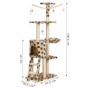 DRAPAK DLA KOTA DOMEK DRZEWO LEGOWISKO 138CM XL ODCISKI ŁAPEK