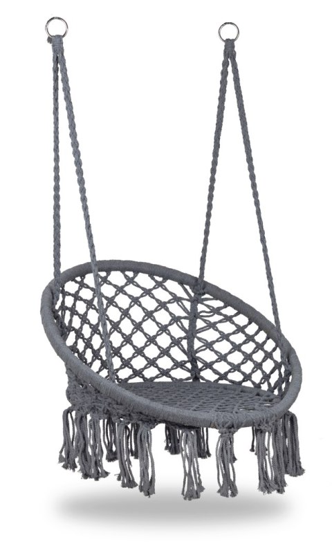 FOTEL WISZĄCY BOHO HUŚTAWKA OGRODOWA BOCIANIE GNIAZDO SZARE FOTEL WISZĄCY BOHO HUŚTAWKA OGRODOWA BOCIANIE GNIAZDO SZARE
