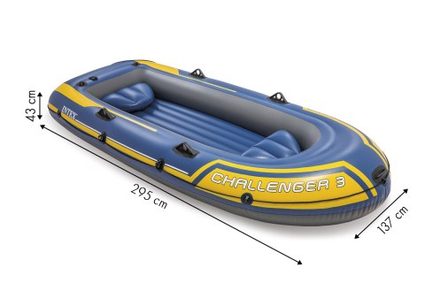 PONTON CHALLENGER 3 INTEX 68370 POMPKA + 2 WIOSŁA PONTON CHALLENGER 3 INTEX 68370 POMPKA + 2 WIOSŁA