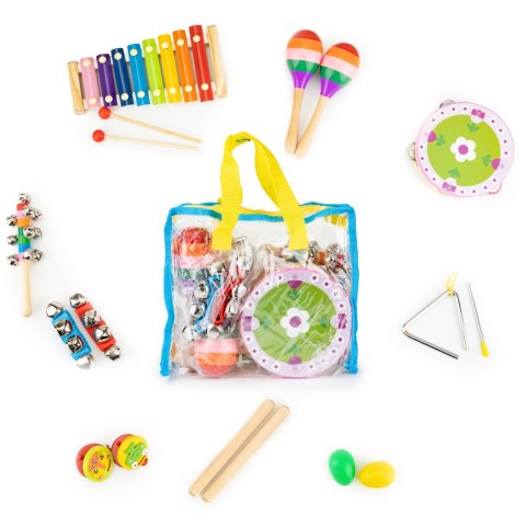 ZESTAW MUZYCZNY 14 INSTRUMENTÓW + TORBA ECOTOYS ZESTAW MUZYCZNY 14 INSTRUMENTÓW + TORBA ECOTOYS