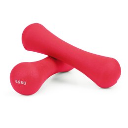 HANTELKI CIĘŻARKI NEOPRENOWE ZESTAW FITNESS 2X0,5 KG