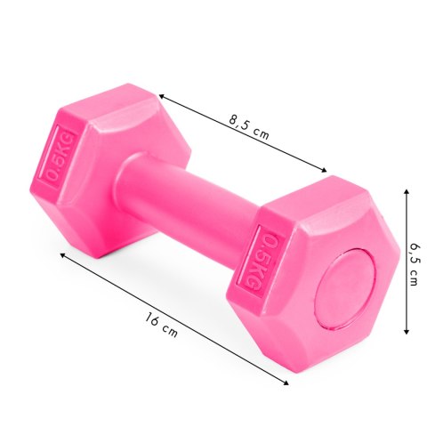 HANTLE FITNESS ZESTAW HANTELKI CIĘŻARKI 2X 0,5 KG HANTLE FITNESS ZESTAW HANTELKI CIĘŻARKI 2X 0,5 KG