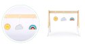 STOJAK GIMNASTYCZNY EDUKACYJNY DREWNIANY + ZABAWKI ECOTOYS