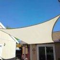 KWADRATOWY ŻAGIEL PRZECIWSŁONECZNY 4X4M DASZEK WODOODPORNY 4X4M MODERNHOME - BEŻOWY