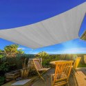 KWADRATOWY ŻAGIEL PRZECIWSŁONECZNY 5X5M DASZEK WODOODPORNYMODERNHOME - SZARY