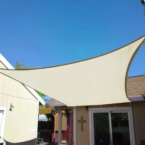 PROSTOKĄTNY ŻAGIEL PRZECIWSŁONECZNY 2X3M DASZEK WODOODPORNYMODERNHOME - BEŻOWY PROSTOKĄTNY ŻAGIEL PRZECIWSŁONECZNY 2X3M DASZEK WODOODPORNYMODERNHOME - BEŻOWY