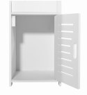 SZAFKA ŁAZIENKOWA SŁUPEK 80CM BIAŁA
