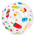 DMUCHANA PIŁKA PLAŻOWA 51CM RÓŻNE WZORY - 59040 INTEX