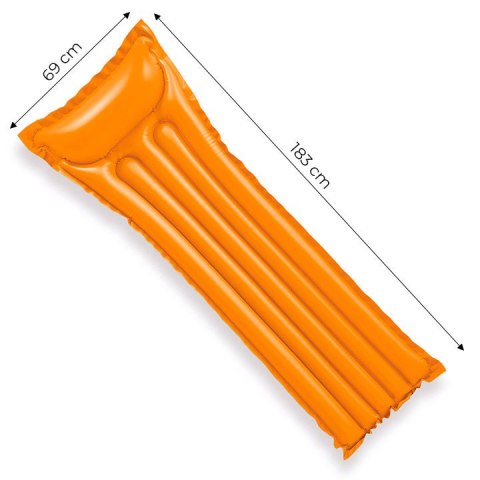 DMUCHANY MATERAC DO PŁYWANIA 183X69 CM - POMARAŃCZOWY 59703 INTEX DMUCHANY MATERAC DO PŁYWANIA 183X69 CM - POMARAŃCZOWY 59703 INTEX