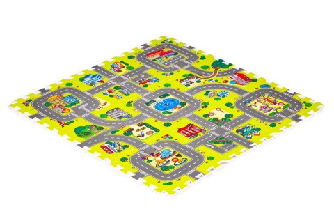 MATA PIANKOWA DLA DZIECI MIASTO 9 ELEMENTÓW 90,5X90,5CM IPLAY MATA PIANKOWA DLA DZIECI MIASTO 9 ELEMENTÓW 90,5X90,5CM IPLAY