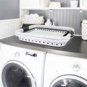 SKŁADANY KOSZ NA PRANIE MISKA SILIKONOWA BIAŁO-SZARA 20 L MODERNHOME