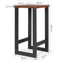 STOŁEK BAROWY NOWOCZESNE KRZESŁO BAROWE TABORET METAL MDF MODERNHOME