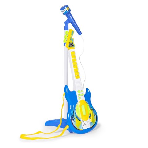 ZESTAW GITARA ELEKTRYCZNA MIKROFON STATYW DLA DZIECI MP3 - NIEBIESKA ZESTAW GITARA ELEKTRYCZNA MIKROFON STATYW DLA DZIECI MP3 - NIEBIESKA