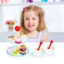 DREWNIANE CIASTKA CUKIERNIA PATERA ZESTAW ECOTOYS
