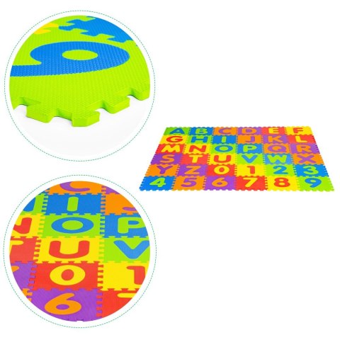 DUŻA MATA PIANKOWA EVA DLA DZIECI LITERY CYFRY 178X178 CM 36 EL. ECOTOYS DUŻA MATA PIANKOWA EVA DLA DZIECI LITERY CYFRY 178X178 CM 36 EL. ECOTOYS