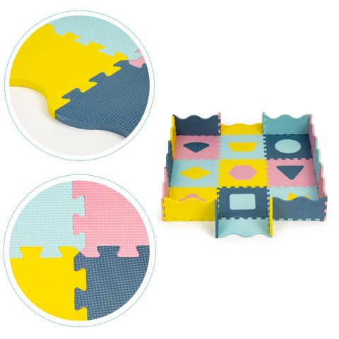 MATA PIANKOWA Z PŁOTKIEM PUZZLE SUCHY BASEN 37 ELEMENTÓW ECOTOYS MATA PIANKOWA Z PŁOTKIEM PUZZLE SUCHY BASEN 37 ELEMENTÓW ECOTOYS