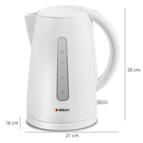 CZAJNIK BEZPRZEWODOWY ELDOM C240 2000W BIAŁY 1,8L CZAJNIK BEZPRZEWODOWY ELDOM C240 2000W BIAŁY 1,8L