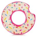 DMUCHANE KOŁO DO PŁYWANIA DONUT PĄCZEK 107CM INTEX 56265