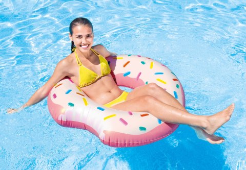 DMUCHANE KOŁO DO PŁYWANIA DONUT PĄCZEK 107CM INTEX 56265 DMUCHANE KOŁO DO PŁYWANIA DONUT PĄCZEK 107CM INTEX 56265