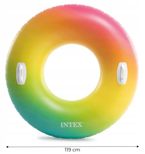 DMUCHANE KOŁO DO PŁYWANIA TĘCZA 119CM INTEX DMUCHANE KOŁO DO PŁYWANIA TĘCZA 119CM INTEX