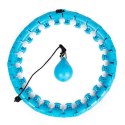 HULA HOP Z MASAŻEREM I DODATKOWYM CIĘŻARKIEM DO ĆWICZEŃ FITNESS