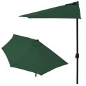 PARASOL OGRODOWY PÓŁ-PARASOL ŚCIENNY NA TARAS 2,7M ZIELONY