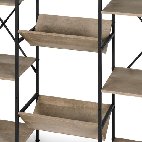 Nowoczesny stojący regał metalowy stelaż 11 półek ModernHome Nowoczesny stojący regał metalowy stelaż 11 półek ModernHome